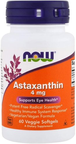 Now Astaxanthin 4 mg 60 Kapseln