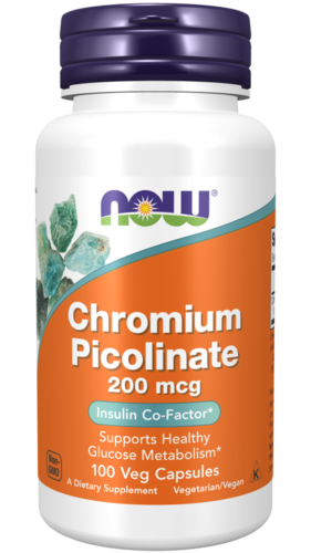 Now Foods Chromium Picolinate 200mcg 100 Kapseln