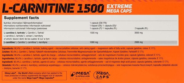 Olimp L-Carnitine 1500 Extreme - 120Caps