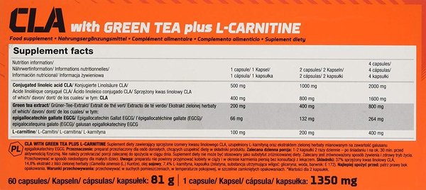 Olimp CLA with Green Tea/plus L-Carnitine