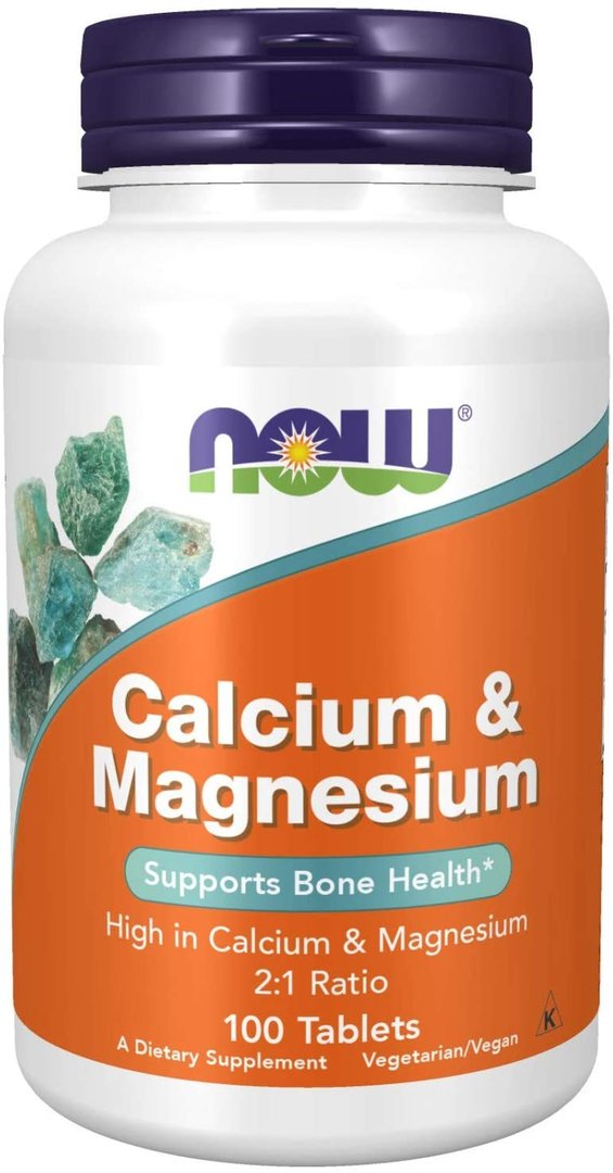 NOW Calcium & Magnesium 100 vegane Tbl