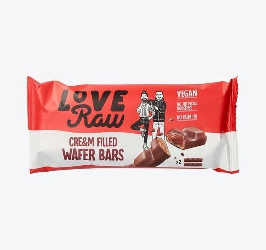 LoveRaw Vegan Cream Filled Wafer Bar 43 g